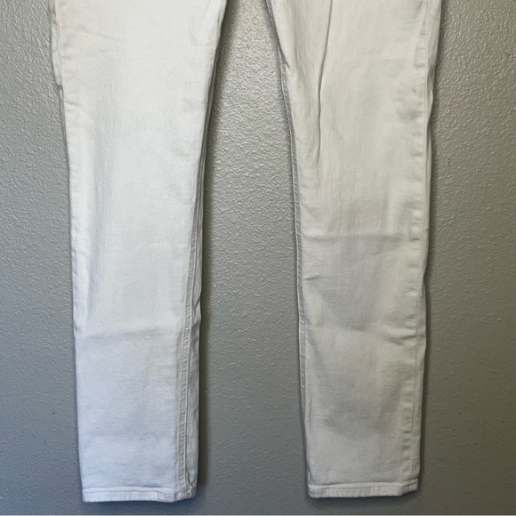 Rag & Bone Cate Midrise Skinny Denim Jeans Women 32 White Inseam 30 - Picture 3 of 9